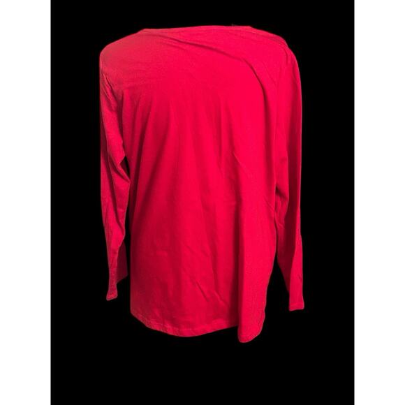 Christmas Red Blouse Size 14/16W It’s Beginning To Look A Lot Like Cocktails...‎ - Picture 4 of 7